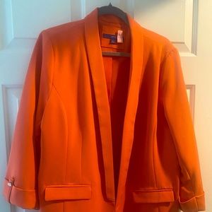XLarge women’s blazer. Vibrant peach color. Business or casual